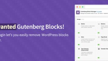 إضافة Gutenberg Block Manager تسهّل من عملية الاختيار بين 500 مكونًا حديثًا