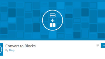 إضافة convert to blocks by 10up