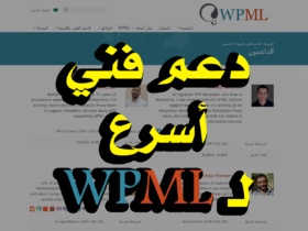 الدعم الفني لإضافة WPML