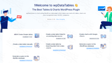 إضافة wpDataTables - إنشاء جداول - إنشاء مخططات على ووردبريس - نظام إدارة بيانات عملك التجاري